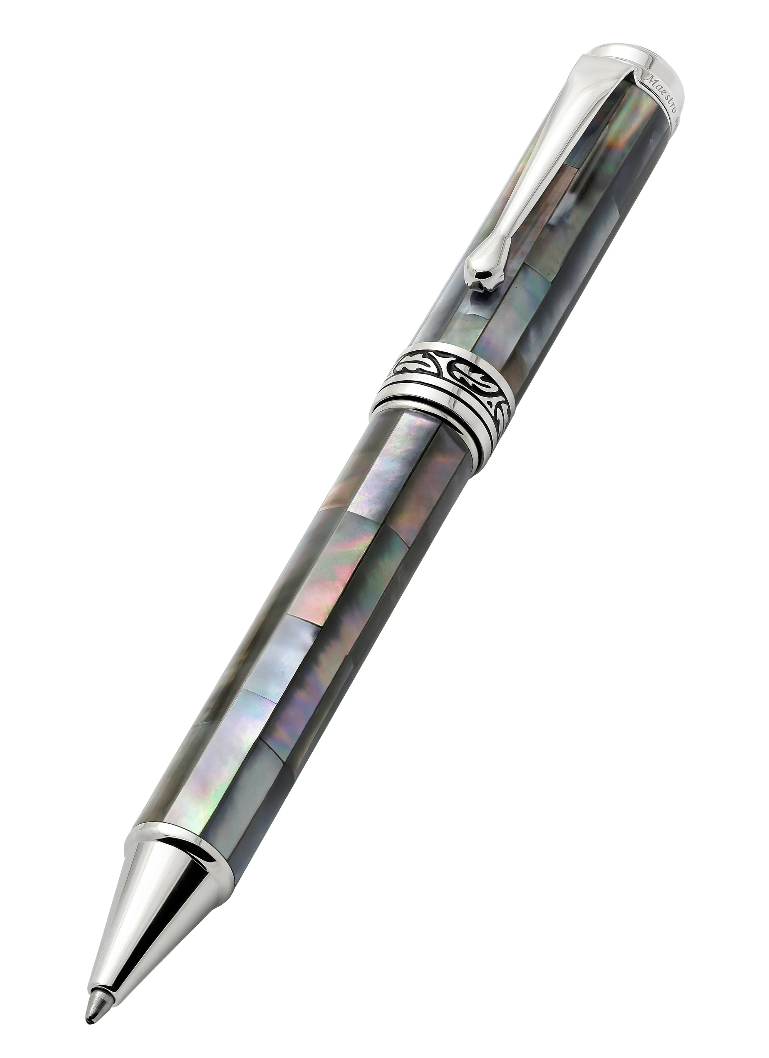 Maestro® Black Mother of Pearl & Platinum Plated Ballpoint Pen