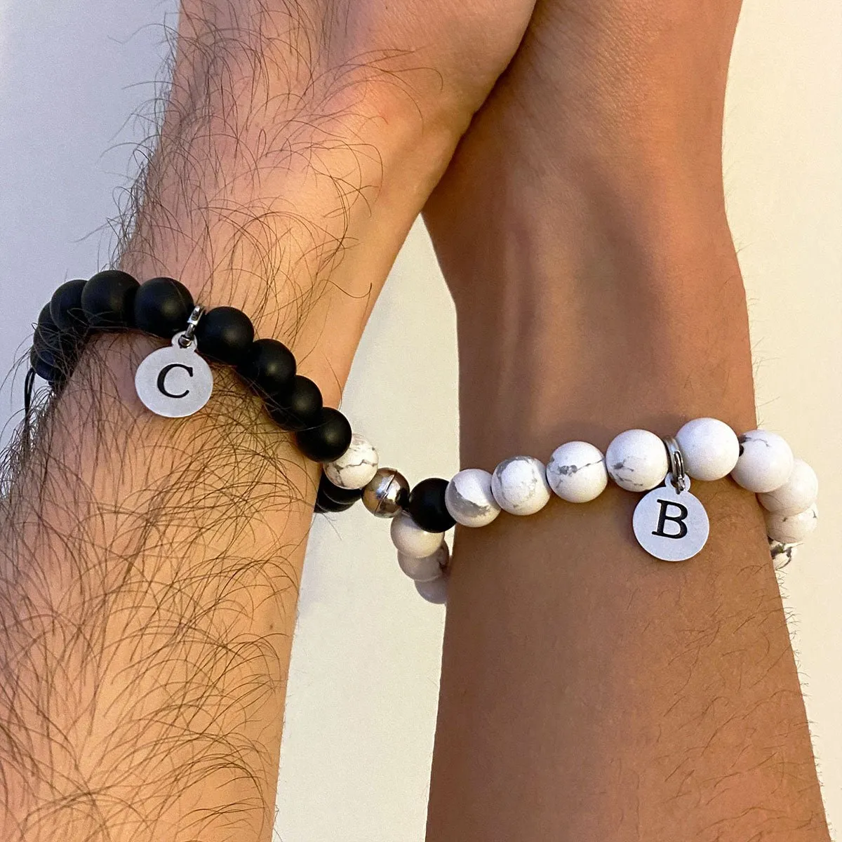 Magnetic Beads Bracelets with Custom Letters