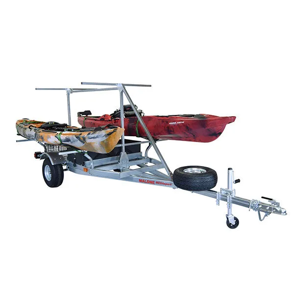 Malone MegaSport 2 Boat w/ Storage & 2nd Tier Trailer Package