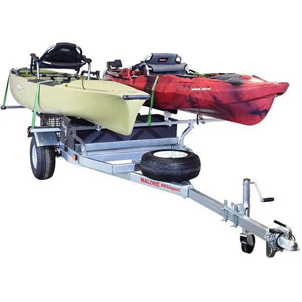 Malone MegaSport 2 Boat w/ Storage Trailer Package