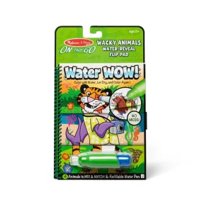 Melissa & Doug Water Wow! Water-Reveal Flip Pad - Wacky Animals