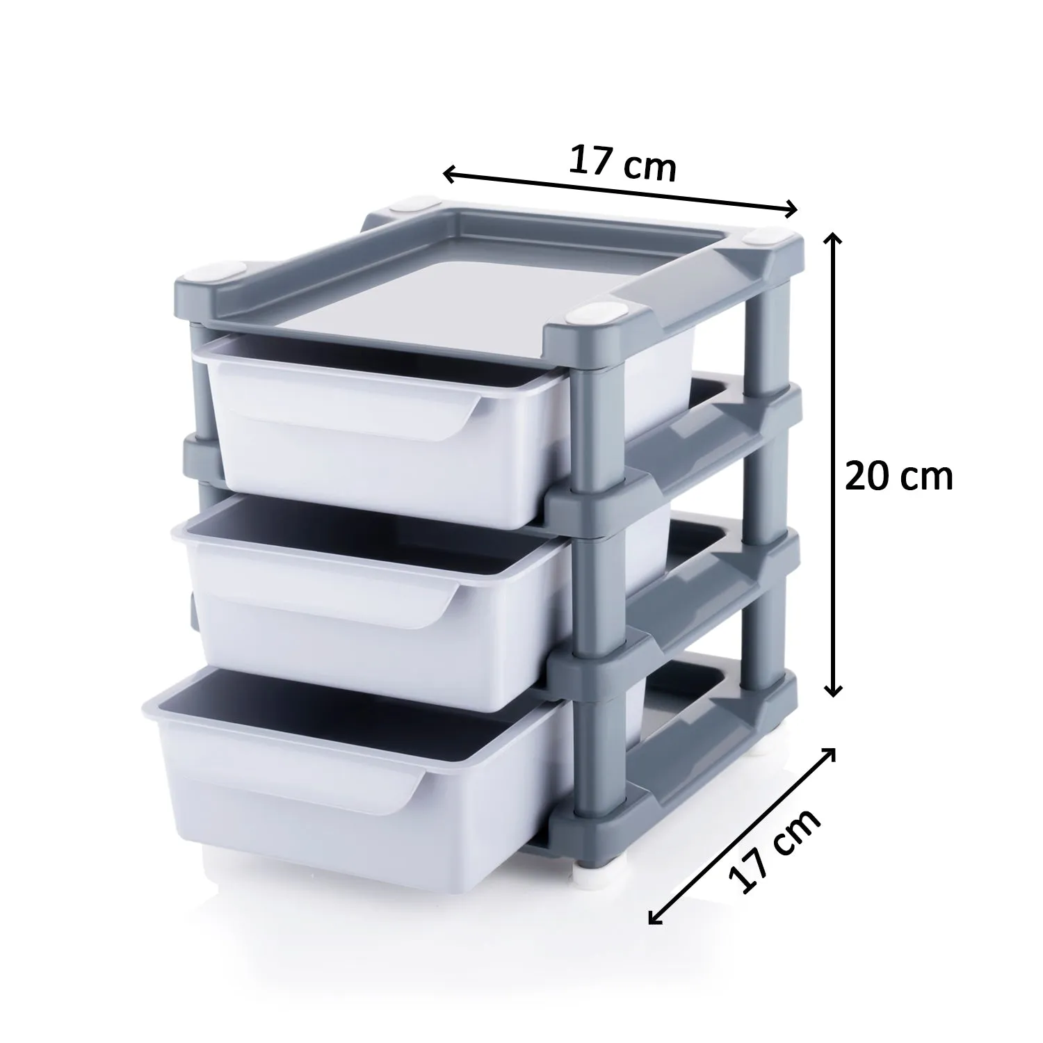 Mini 3 Layer Drawer Used for storing makeup equipment’s and kits used by women’s and ladies.