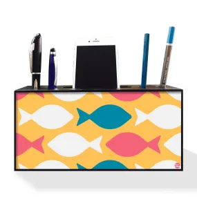 Mobile Stand and Pen Holder Desk Organizer for Office Use - Colorful Fish