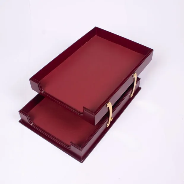 MOOG Wooden Prestige Desk Set -Burgundy- 8 PCS