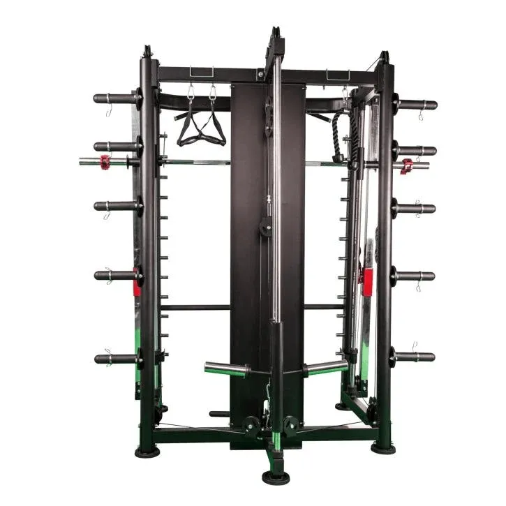 Multi Smith Machine Complete Setup 100 kg Bumper Plates