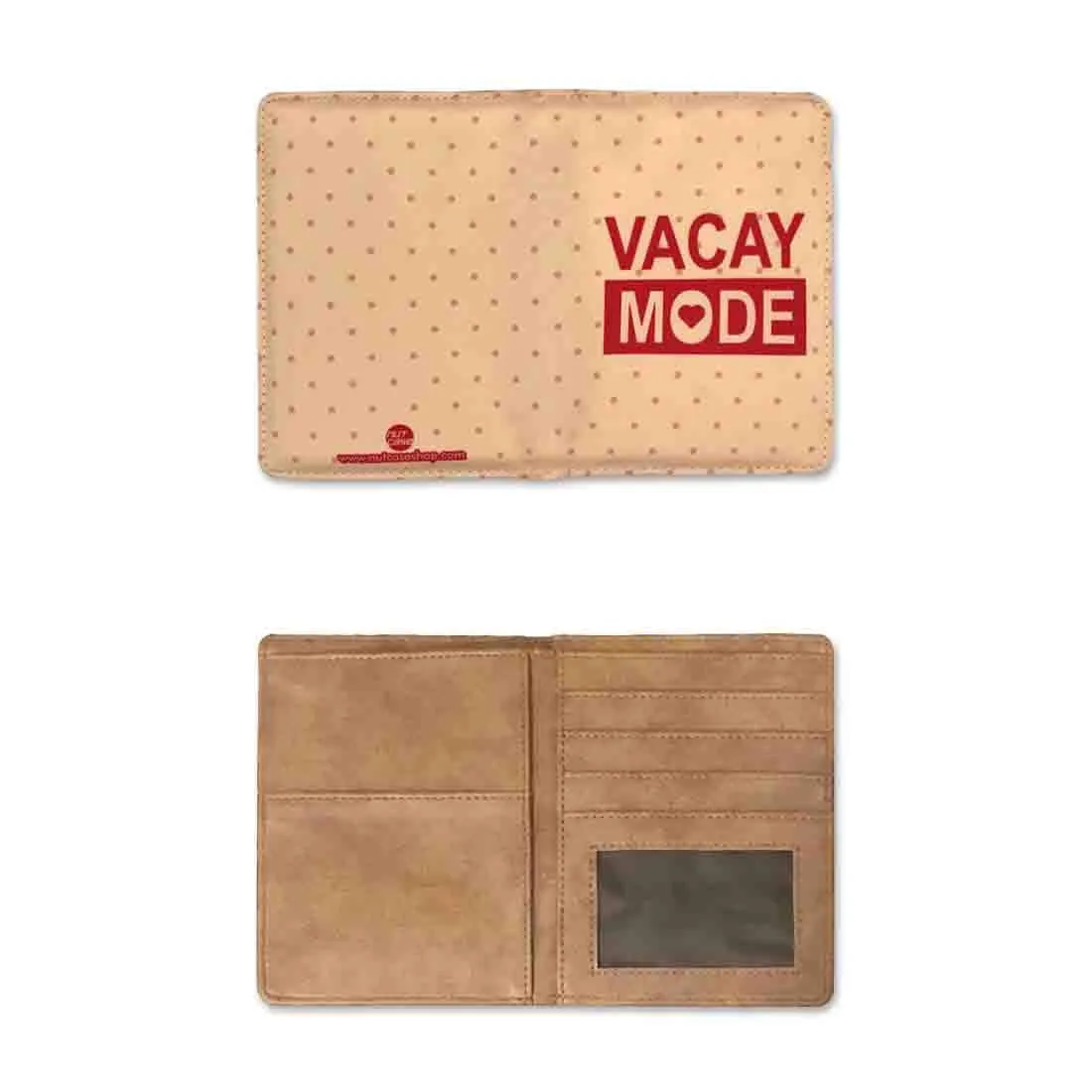 Passport Cover Case Wallet Travel Document Organizer  -Vacay Mode