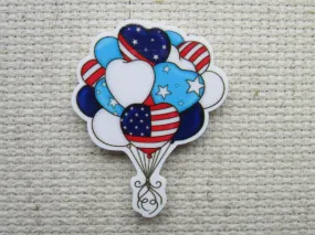 Patriotic Balloons Needle Minder, Cover Minder, Magnet