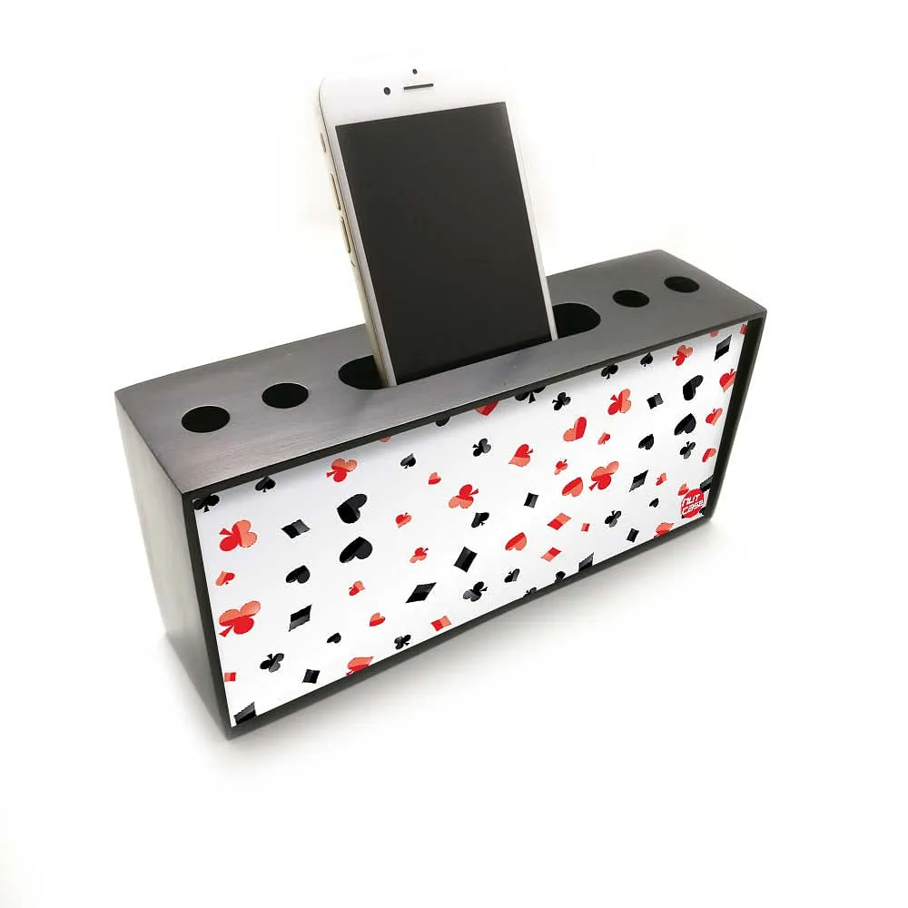 Pen Mobile Stand Holder Desk Organizer - Playing Cards