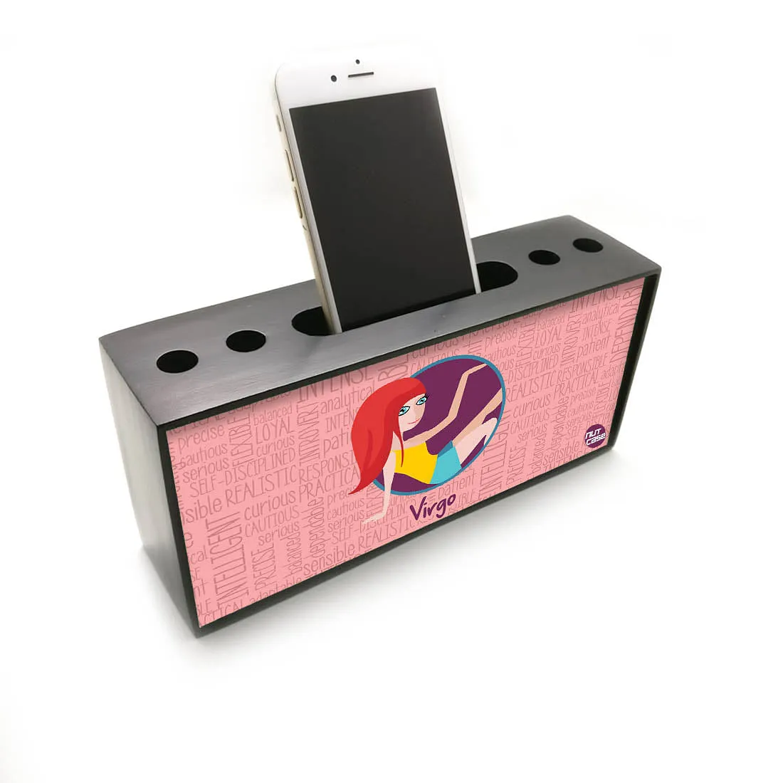 Pen Mobile Stand Holder Desk Organizer - Virgo Pink