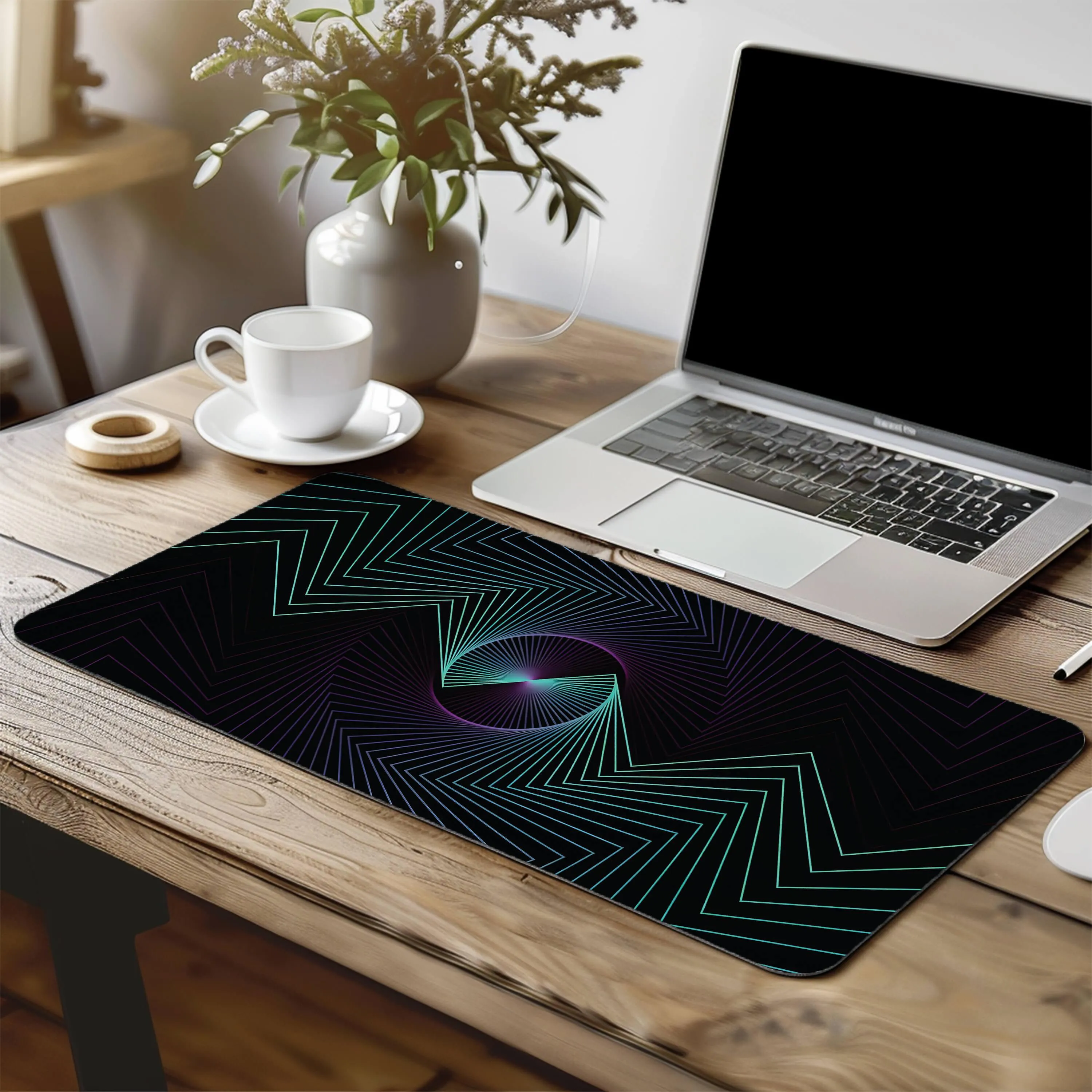 Printed Desk Mat - Techno