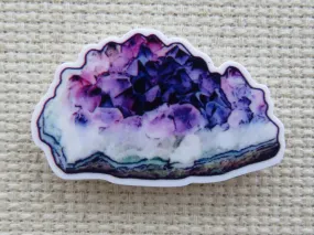 Purple Geode Needle Minder, Cover Minder, Magnet