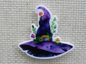 Purple Witches/Wizards Hat Needle Minder, Cover Minder, Magnet