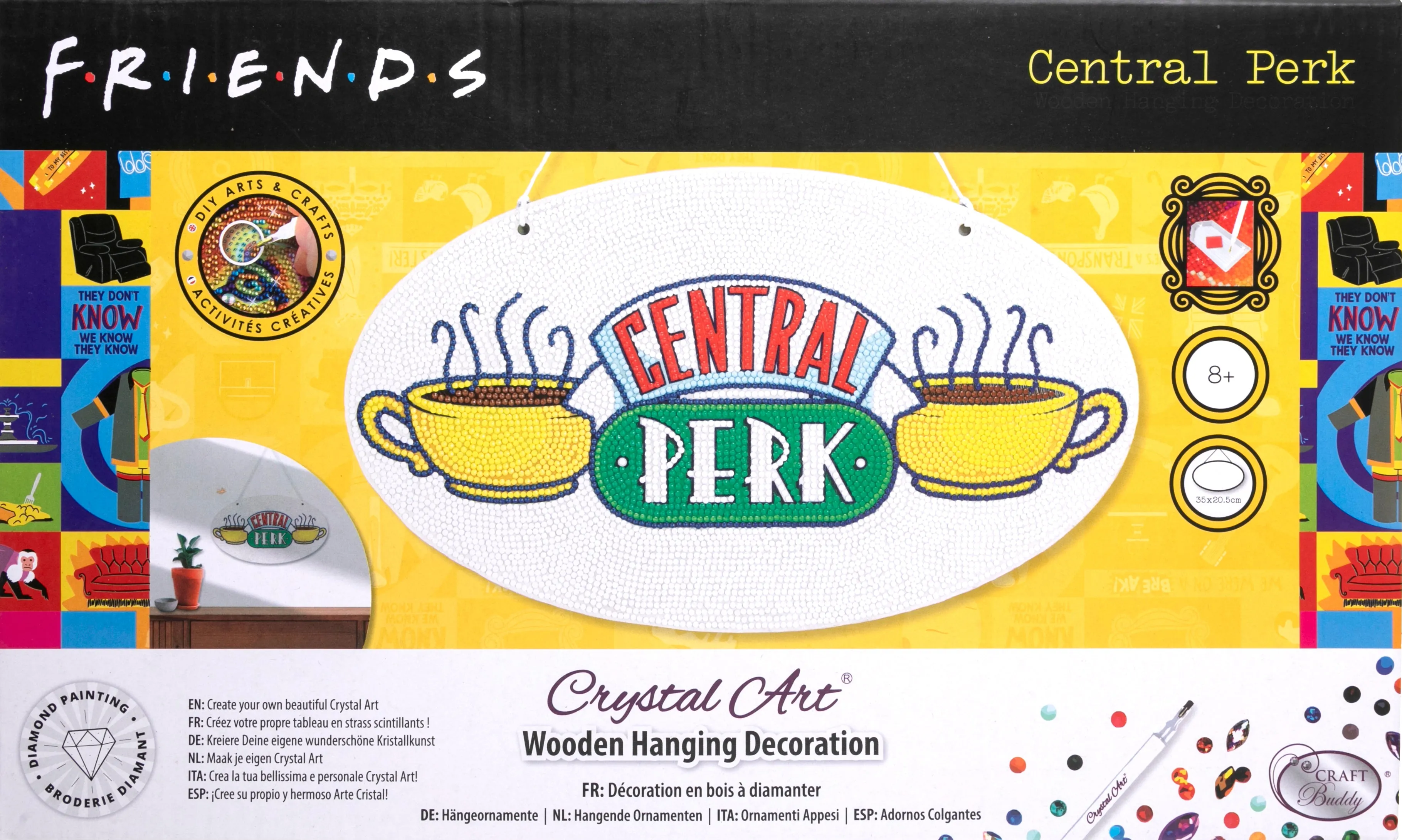 "Central Perk" Wooden Hanging Decoration