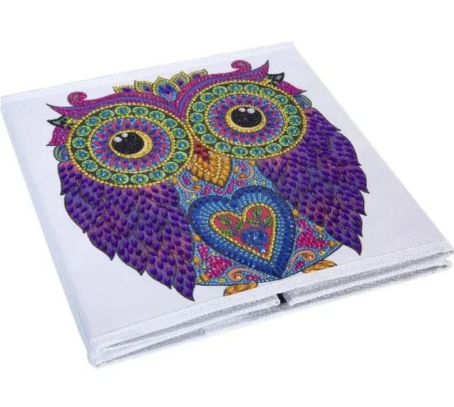 "Owl" Crystal Art Folding Storage Box 30x30cm