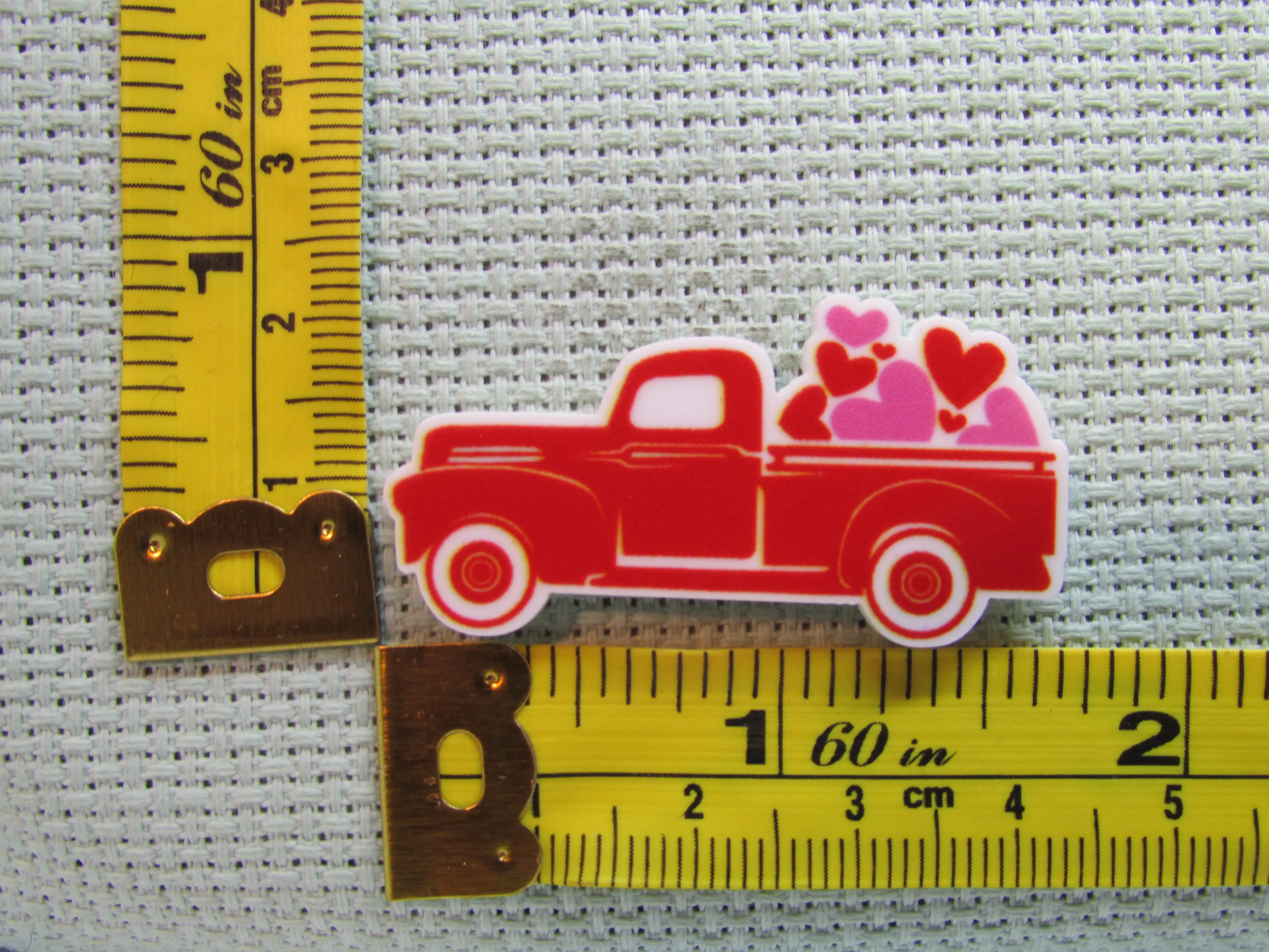 Red Truck Full of Love Needle Minder, Cover Minder, Magnet