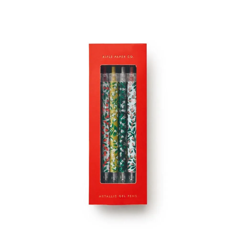 Rifle Paper Co. Metallic Pen Set - Mistletoe