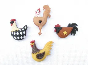 Rooster Needle Minder, Cover Minder, Magnet