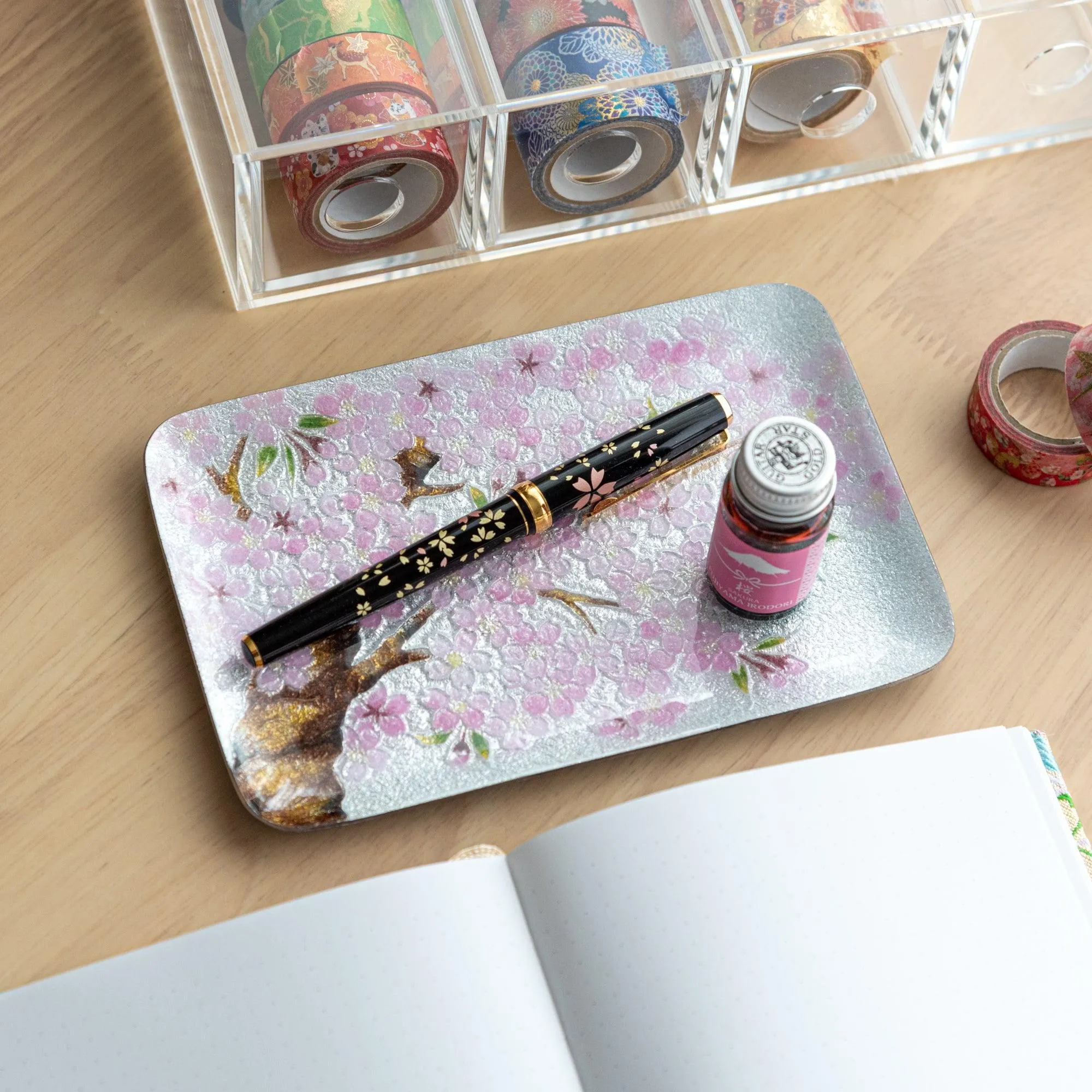 Sakura Shippo Ware Large Pen Tray