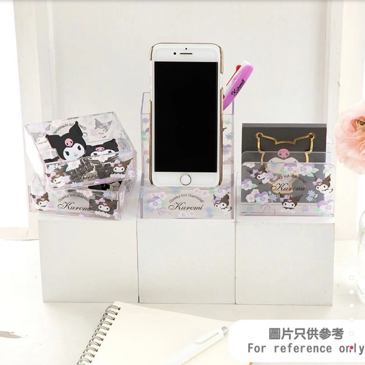 Sanrio Clear Memo Stand (Kuromi, My Melody)