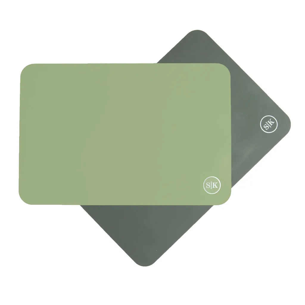 Silicone Baking Mats | Sage Green & Gray