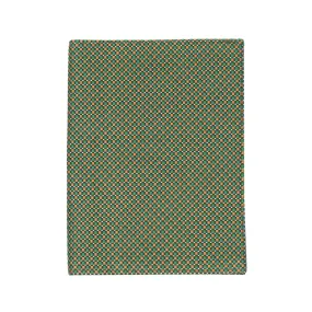 Silk document holder orange and green pattern