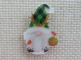 Small Green Hat Gnome Needle Minder, Cover Minder, Magnet