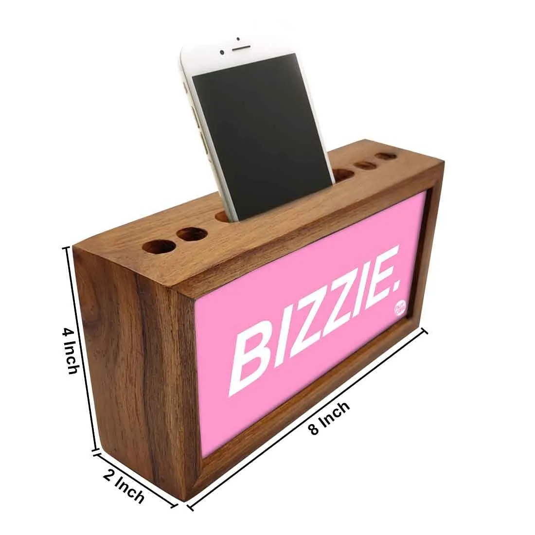 Small Mobile Stand With Pen Holder Desk Organizer for Office - BIZZIE