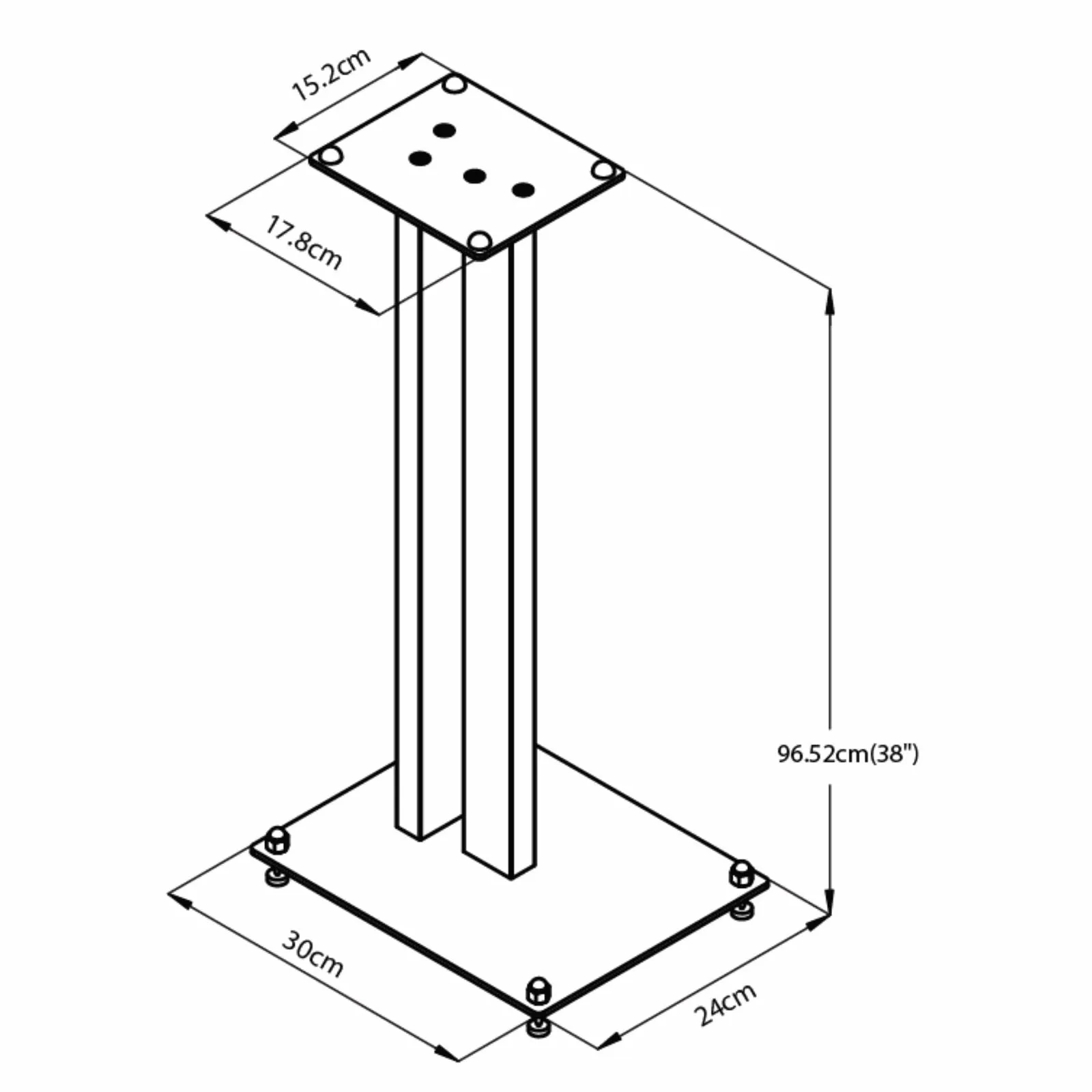 SP199-38 Modern Speaker Stand by Tauris™