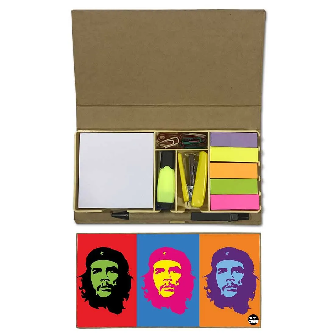 Stationery Kit Desk Organizer Memo Notepad - Pop Art Icon