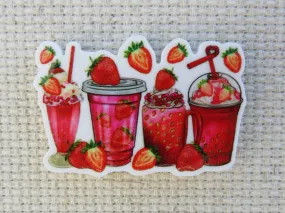 Strawberry Drinks Needle Minder, Cover Minder, Magnet