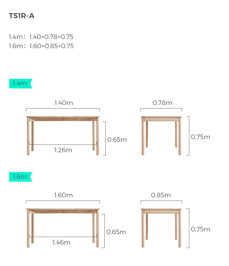 Sunrise Organic Dining Table