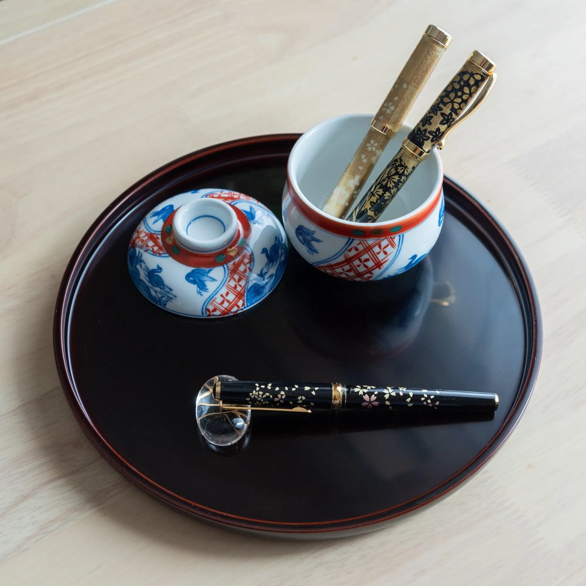 Tame-Nuri Black Echizen Lacquer Tray