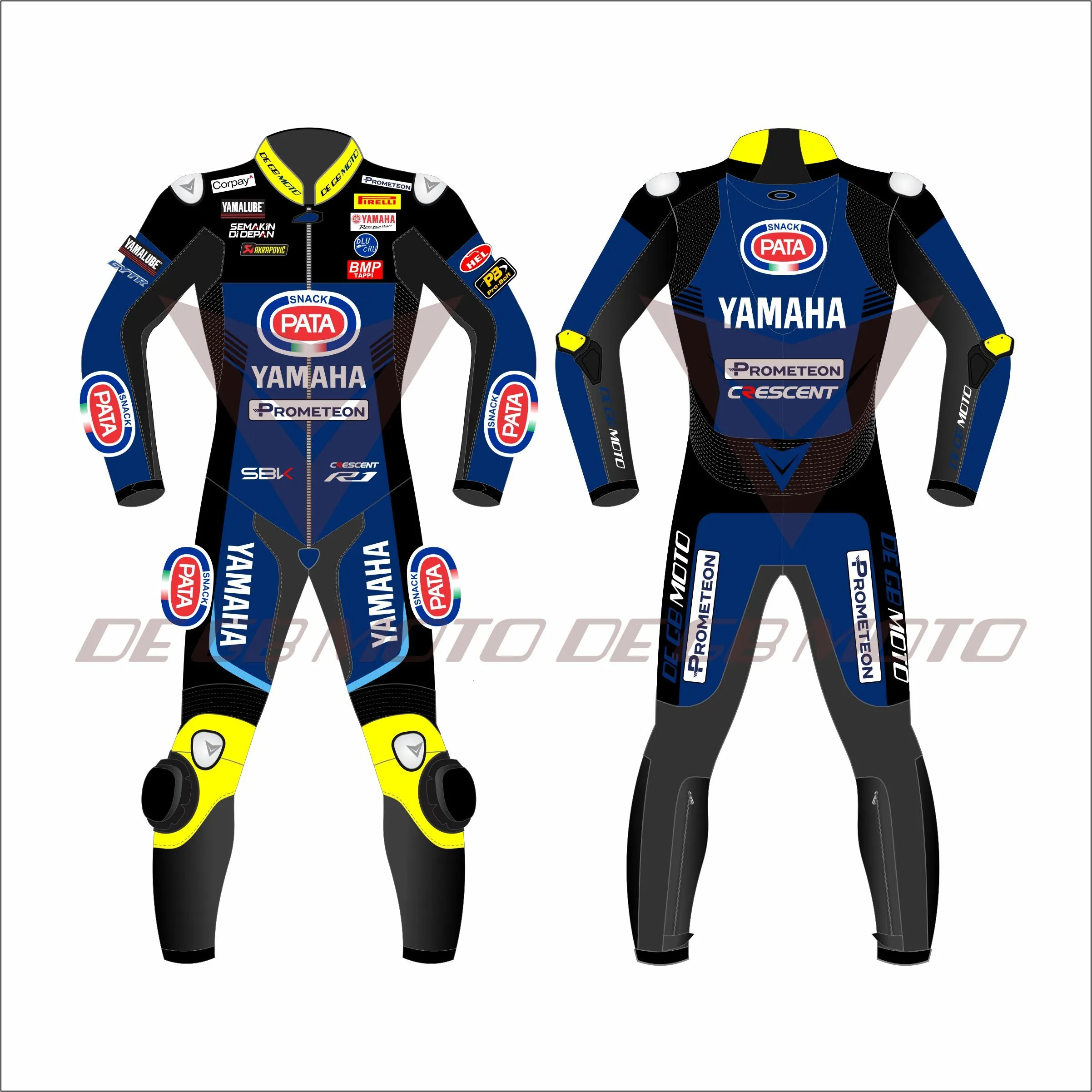 TOPRAK RAGATLIOGLU PATA YAMAHA 2023 Men One Piece Motorbike Racing Leather Suit