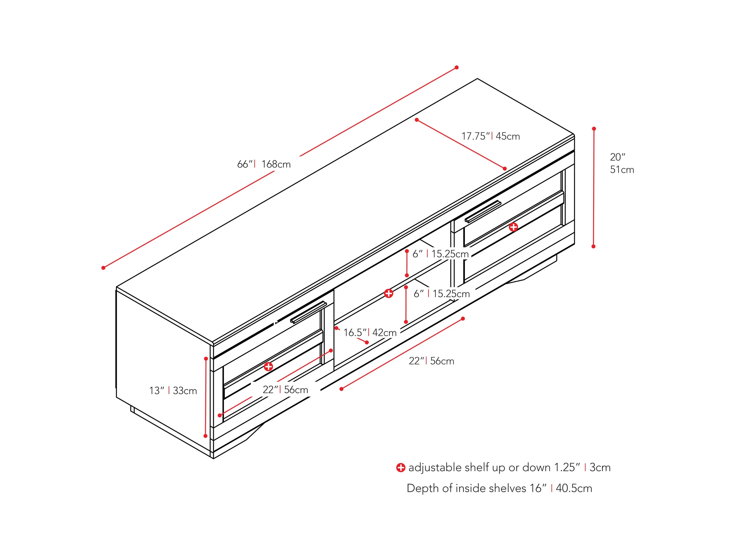 TV Bench, TVs up to 85"