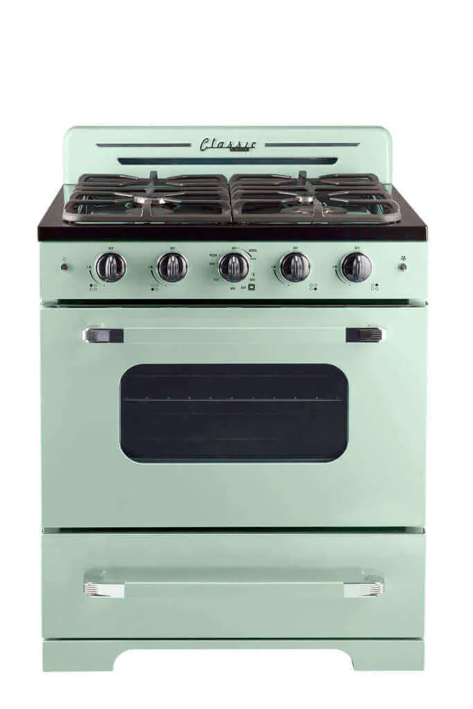 Unique Classic Retro 30” Convection Gas Range (Electronic Ignition)