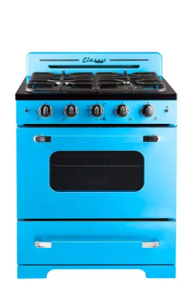 Unique Classic Retro 30” Convection Gas Range (Electronic Ignition)