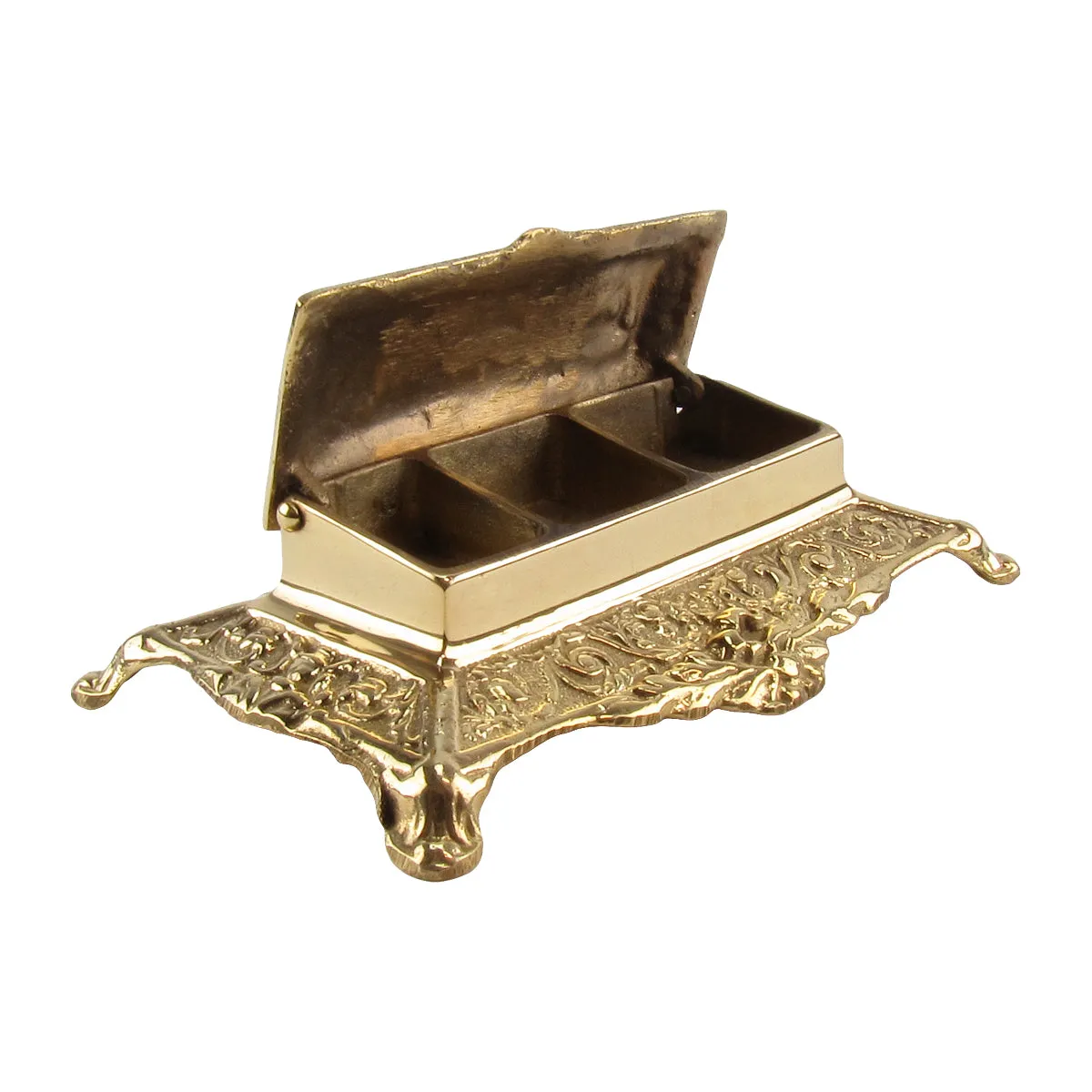 Vintage Ornate Desktop Coin or Stamp Box