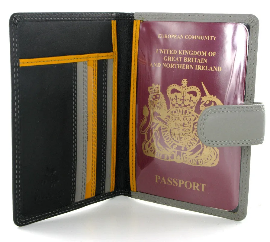 Visconti Rainbow Passport Holder RB75 Black Multi