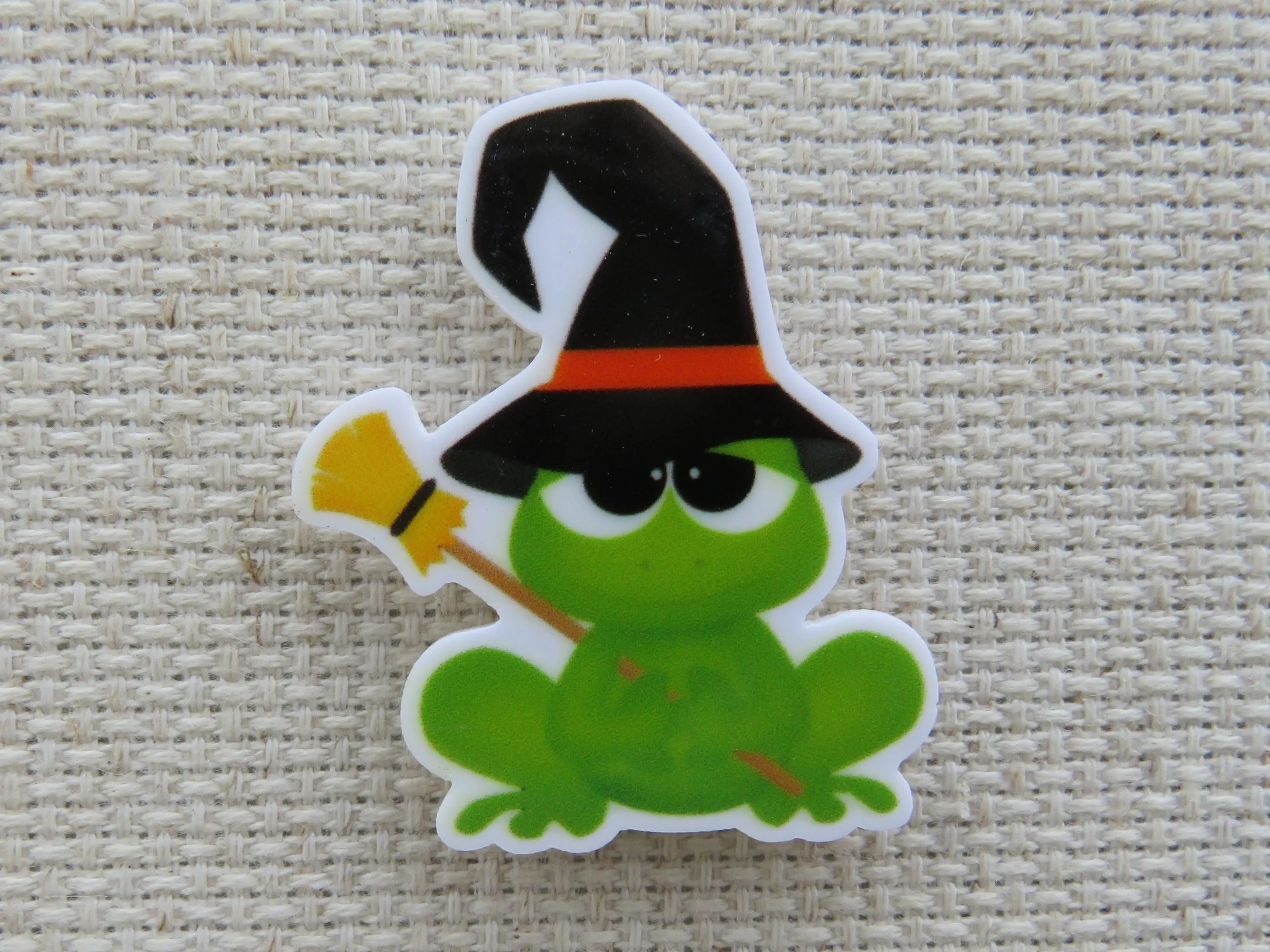 Witch Frog Needle Minder, Cover Minder, Magnet